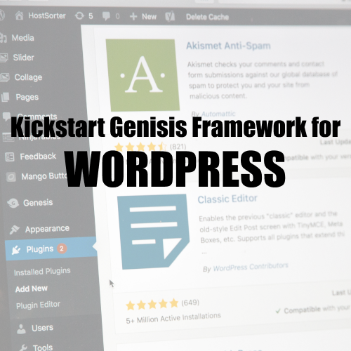Kickstart Genesis Framework For WordPress